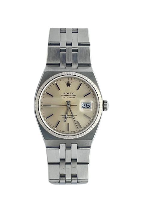 rolex oyster perpetual 5 atm water resistant quartz|rolex oysterquartz datejust 17014.